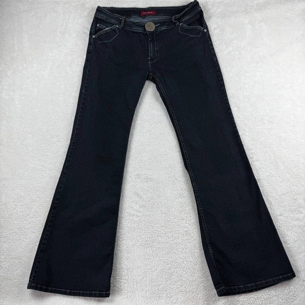 RARE Y2K Red Women's Black Jeans‎ Denim Bootcut Jeans  Size 34